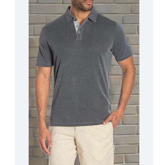 Tommy Bahama Shoreline Surf Polo Shirt Washed Blue Men’s Size XXL - Picture 1 of 5